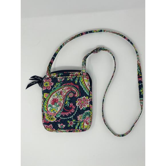 Vera Bradley Petal Paisley Crossbody Petite Travel - Picture 2 of 5